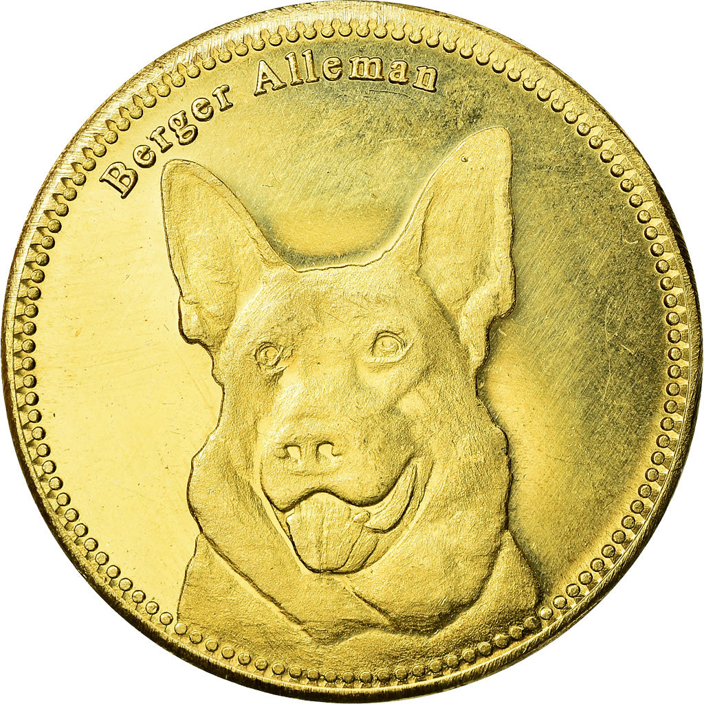 Monnaie, Somaliland, 5 Shillings, 2019, Chiens - Berger allemand, SPL, Laiton