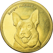 Monnaie, Somaliland, 5 Shillings, 2019, Chiens - Berger allemand, SPL, Laiton