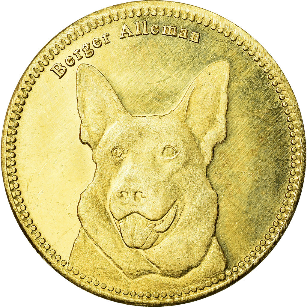 Coin, Somaliland, 5 Shillings, 2019, Chiens - Berger allemand, MS(63), Brass