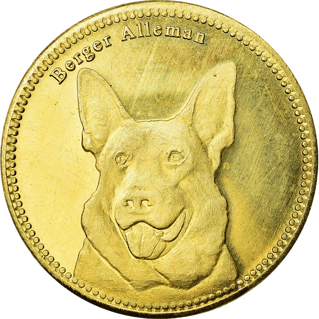 Coin, Somaliland, 5 Shillings, 2019, Chiens - Berger allemand, MS(63), Brass