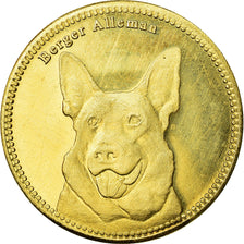 Coin, Somaliland, 5 Shillings, 2019, Chiens - Berger allemand, MS(63), Brass