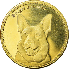 Coin, Somaliland, 5 Shillings, 2019, Chiens - Berger allemand, MS(63), Brass