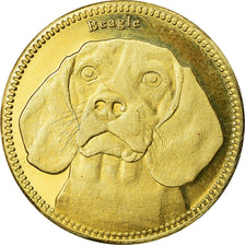 Moneta, Somaliland, 5 Shillings, 2019, Chiens - Beagle, SPL, Ottone