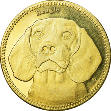Coin, Somaliland, 5 Shillings, 2019, Chiens - Beagle, MS(63), Brass