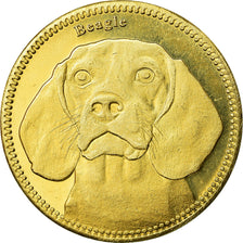 Moneta, Somaliland, 5 Shillings, 2019, Chiens - Beagle, SPL, Ottone