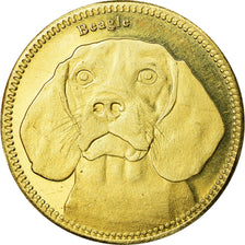 Moneta, Somaliland, 5 Shillings, 2019, Chiens - Beagle, SPL, Ottone