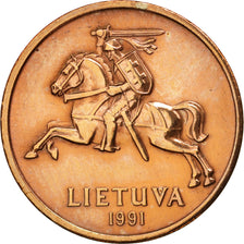 Lithuania, 50 Centu, 1991, AU(50-53), Bronze, KM:90