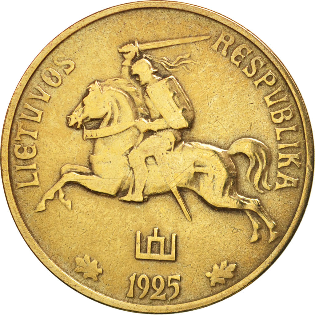 Lithuania, 50 Centu, 1925, King's Norton, EF(40-45), Aluminum-Bronze, KM:75