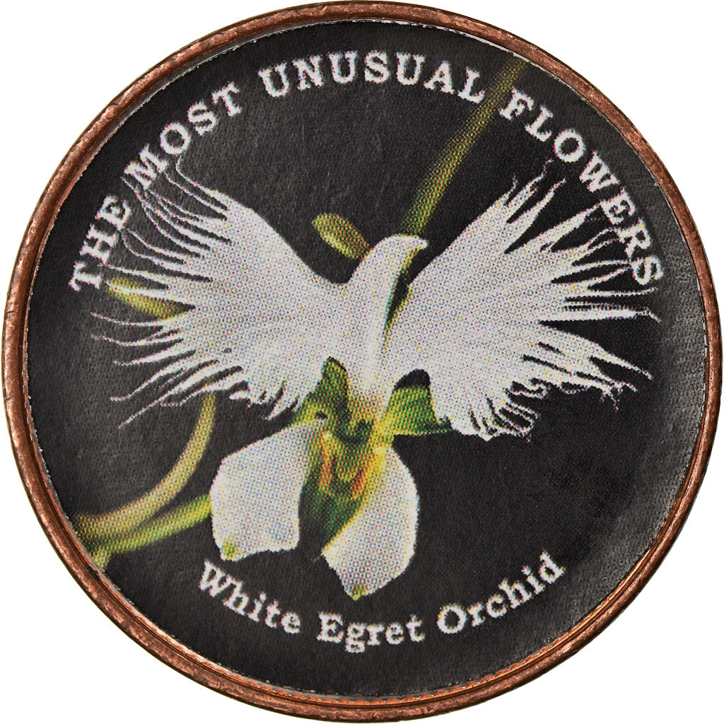 Coin, Somaliland, Shilling, 2019, Fleurs - Orchidée Colombe, MS(63), Stainless