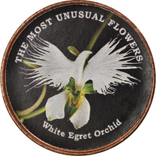 Coin, Somaliland, Shilling, 2019, Fleurs - Orchidée Colombe, MS(63), Stainless