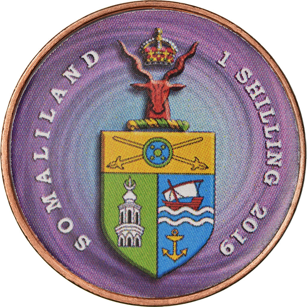 Coin, Somaliland, Shilling, 2019, Fleurs - Orchidée Colombe, MS(63), Stainless