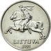 Coin, Lithuania, 5 Centai, 1991, AU(55-58), Aluminum, KM:87