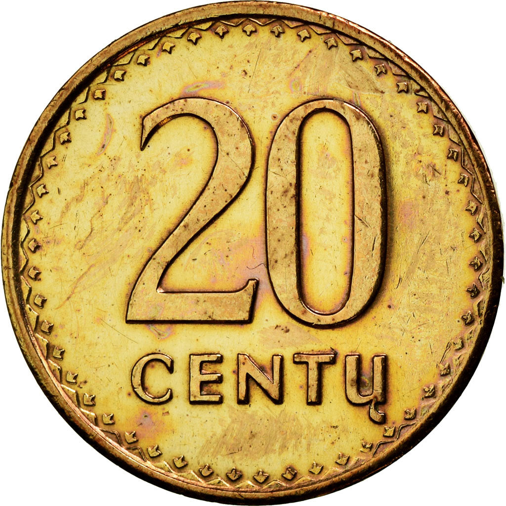 Coin, Lithuania, 20 Centu, 1991, AU(55-58), Bronze, KM:89