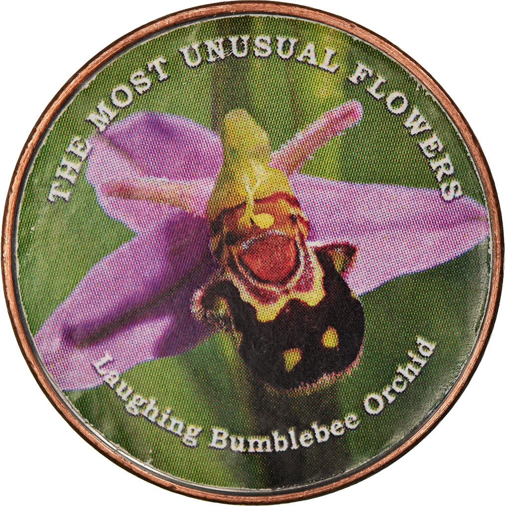 Münze, Somaliland, Shilling, 2019, Fleurs - Bumble bee Orchidée, UNZ