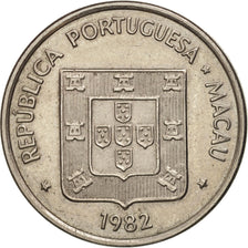 Macao, Pataca, 1982, Singapore Mint, AU(50-53), Copper-nickel, KM:23.1