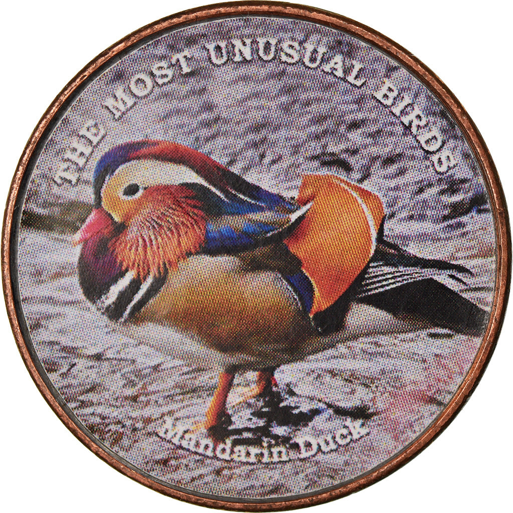 Coin, Somaliland, Shilling, 2019, Oiseaux - Canard mandarin, MS(63), Stainless