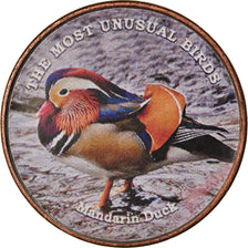 Coin, Somaliland, Shilling, 2019, Oiseaux - Canard mandarin, MS(63), Stainless