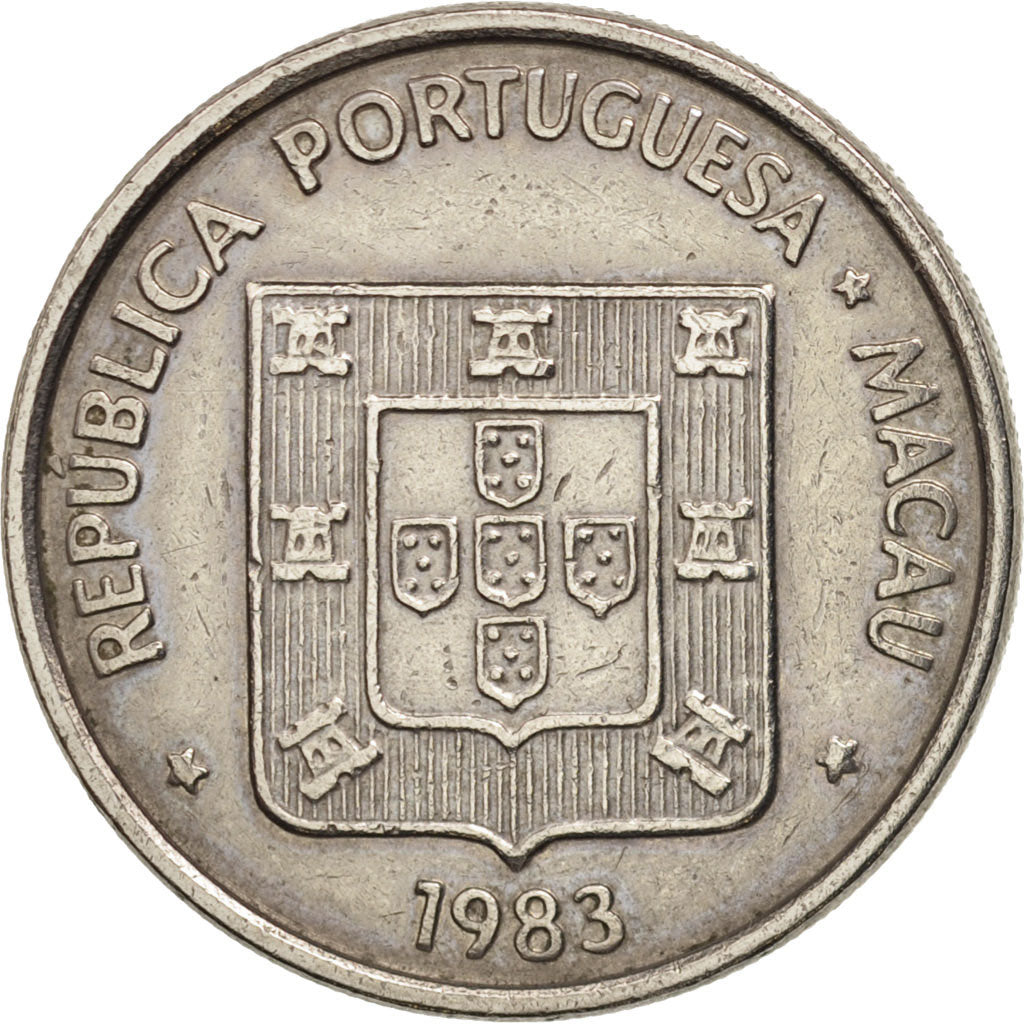 Macao, Pataca, 1983, Singapore Mint, AU(50-53), Copper-nickel, KM:23.1