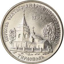 Coin, Transnistria, Rouble, 2018, Eglise Saint André 1er, MS(63), Copper-nickel