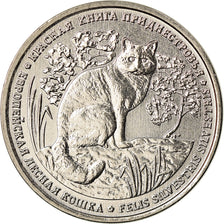 Coin, Transnistria, Rouble, 2020, Chat sauvage, MS(63), Copper-nickel