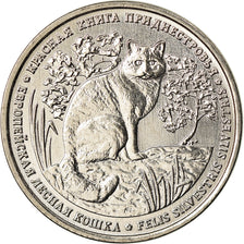 Coin, Transnistria, Rouble, 2020, Chat sauvage, MS(63), Copper-nickel