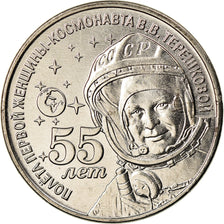 Moeda, Transnístria, Rouble, 2018, Valentina Tereshkova, MS(63), Cobre-níquel