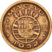 Macao, 10 Avos, 1952, EF(40-45), Bronze, KM:2