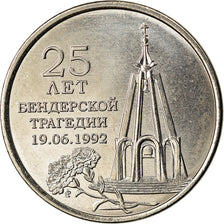 Coin, Transnistria, Rouble, 2017, Bataille de Bendery, MS(63), Copper-nickel