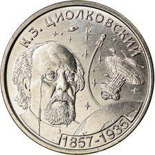 Coin, Transnistria, Rouble, 2017, Konstantin Tsiolkovsky, MS(63), Copper-nickel