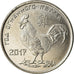 Coin, Transnistria, Rouble, 2017, Année du Coq, MS(63), Copper-nickel