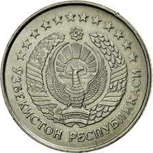 Coin, Uzbekistan, 10 Tiyin, 1994, AU(55-58), Nickel Clad Steel, KM:4.1