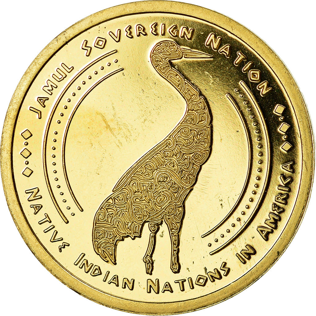 Coin, United States, Dollar, 2018, U.S. Mint, Miami Tribes, MS(63), Brass