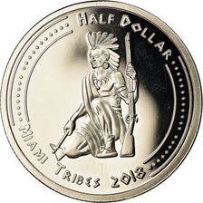 Moneda, Estados Unidos, 1/2 Dollar, 2018, U.S. Mint, Miami Tribes, SC, Cobre -