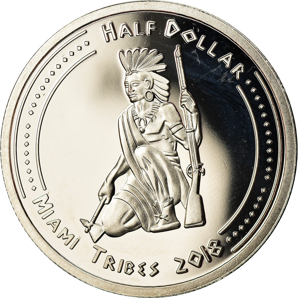 Coin, United States, 1/2 Dollar, 2018, U.S. Mint, Miami Tribes, MS(63)