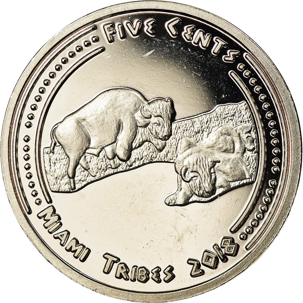 Coin, United States, 5 Cents, 2018, U.S. Mint, Miami Tribes, MS(63)