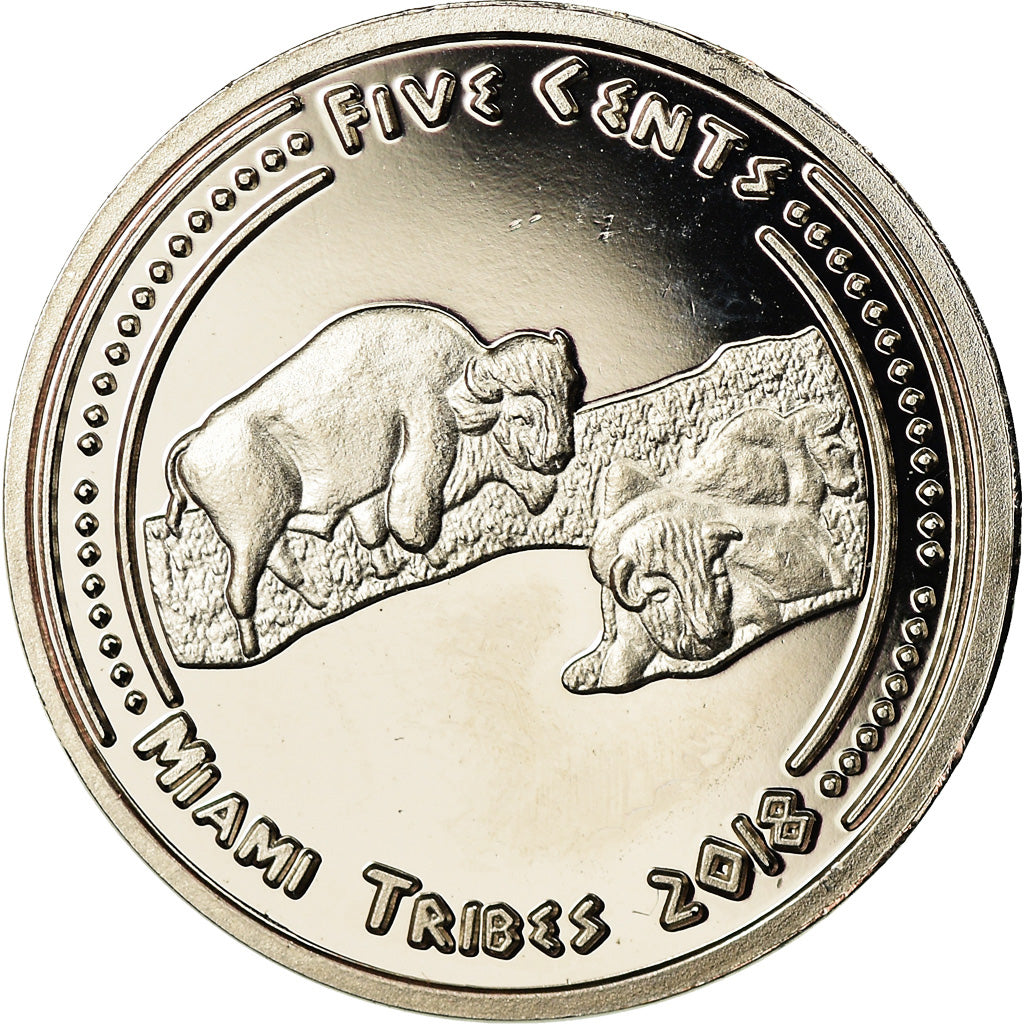 Coin, United States, 5 Cents, 2018, U.S. Mint, Miami Tribes, MS(63)