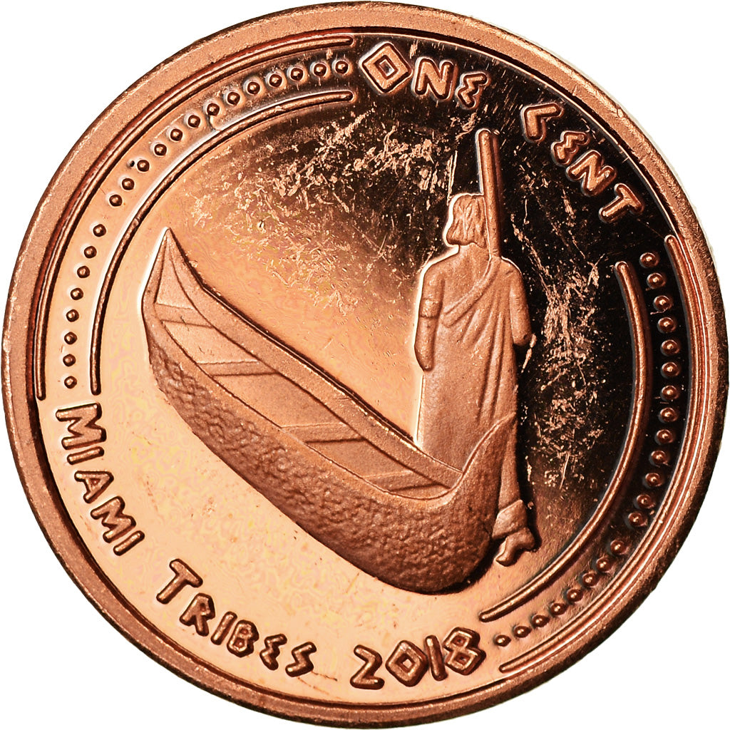 Coin, United States, Cent, 2018, U.S. Mint, Miami Tribes, MS(63), Copper