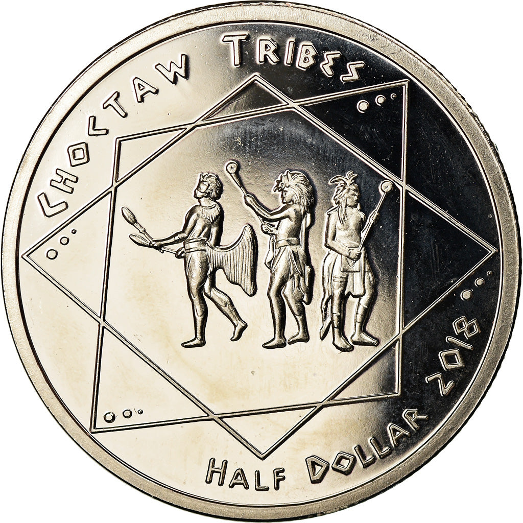 Coin, United States, 1/2 Dollar, 2018, U.S. Mint, Tribu Chocktaw, MS(63)