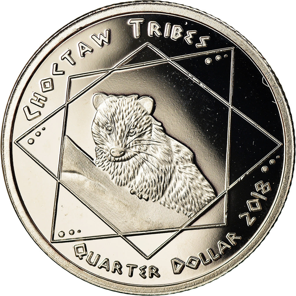 Coin, United States, Quarter, 2018, U.S. Mint, Tribu Chocktaw, MS(63)