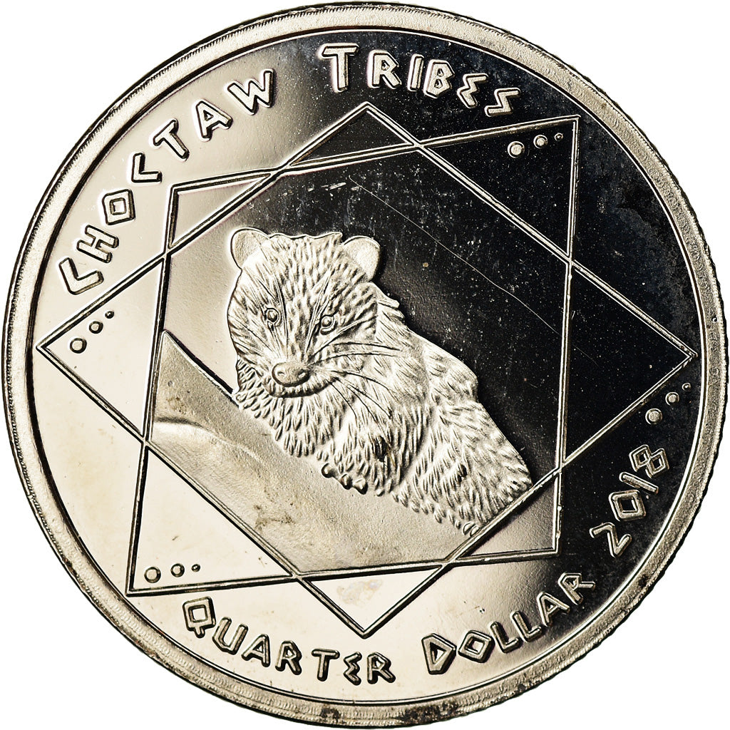 Coin, United States, Quarter, 2018, U.S. Mint, Tribu Chocktaw, MS(63)