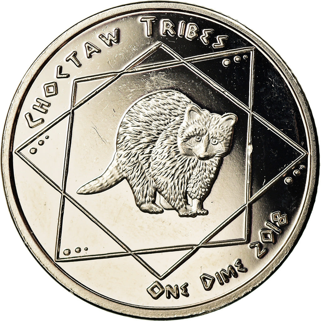 Coin, United States, Dime, 2018, U.S. Mint, Tribu Chocktaw, MS(63)