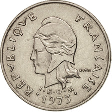 New Hebrides, 10 Francs, 1973, Paris, AU(50-53), Nickel, KM:2.2