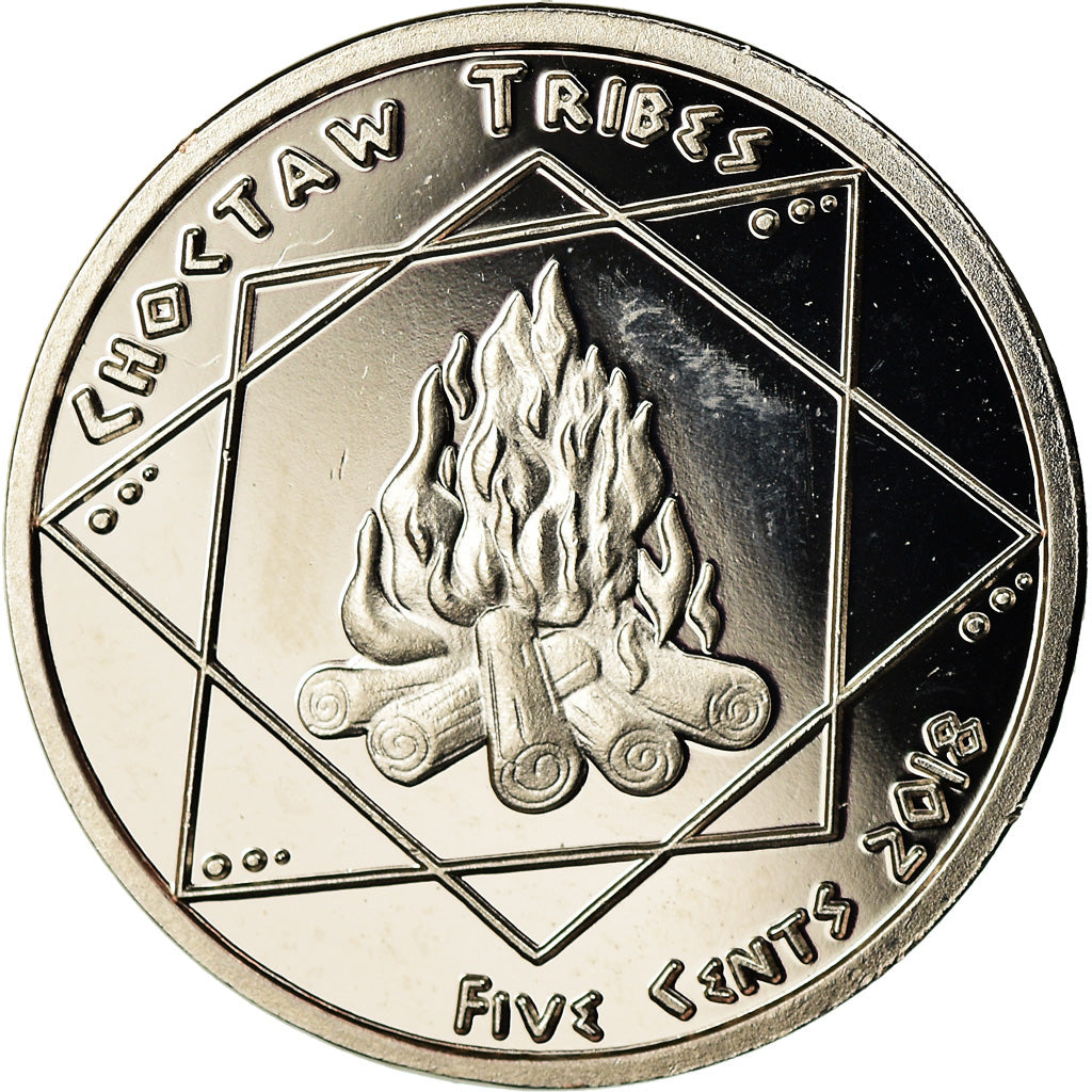 Moneta, Stati Uniti, 5 Cents, 2018, U.S. Mint, Tribu Chocktaw, SPL, Rame-nichel