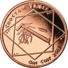 Moneta, USA, Cent, 2018, U.S. Mint, Tribu Chocktaw, MS(63), Miedź