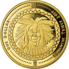Coin, United States, Dollar, 2019, U.S. Mint, Tribu Comanche, MS(63), Brass