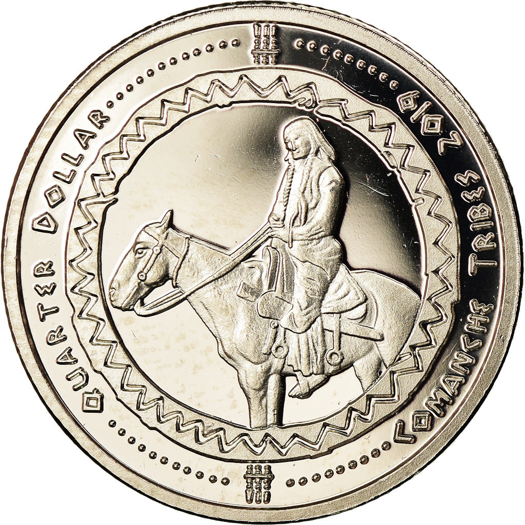 Coin, United States, Quarter, 2019, U.S. Mint, Tribu Comanche, MS(63)