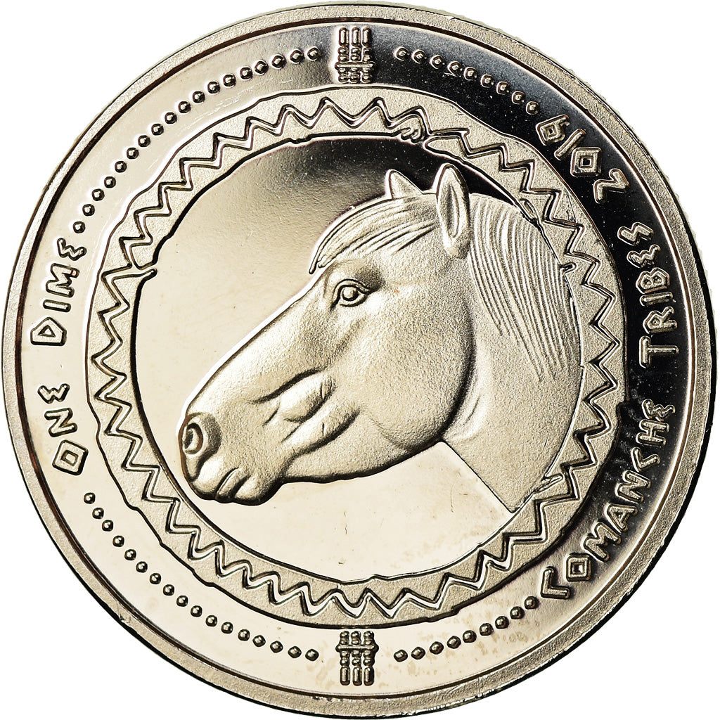 Coin, United States, Dime, 2019, U.S. Mint, Tribu Comanche, MS(63)