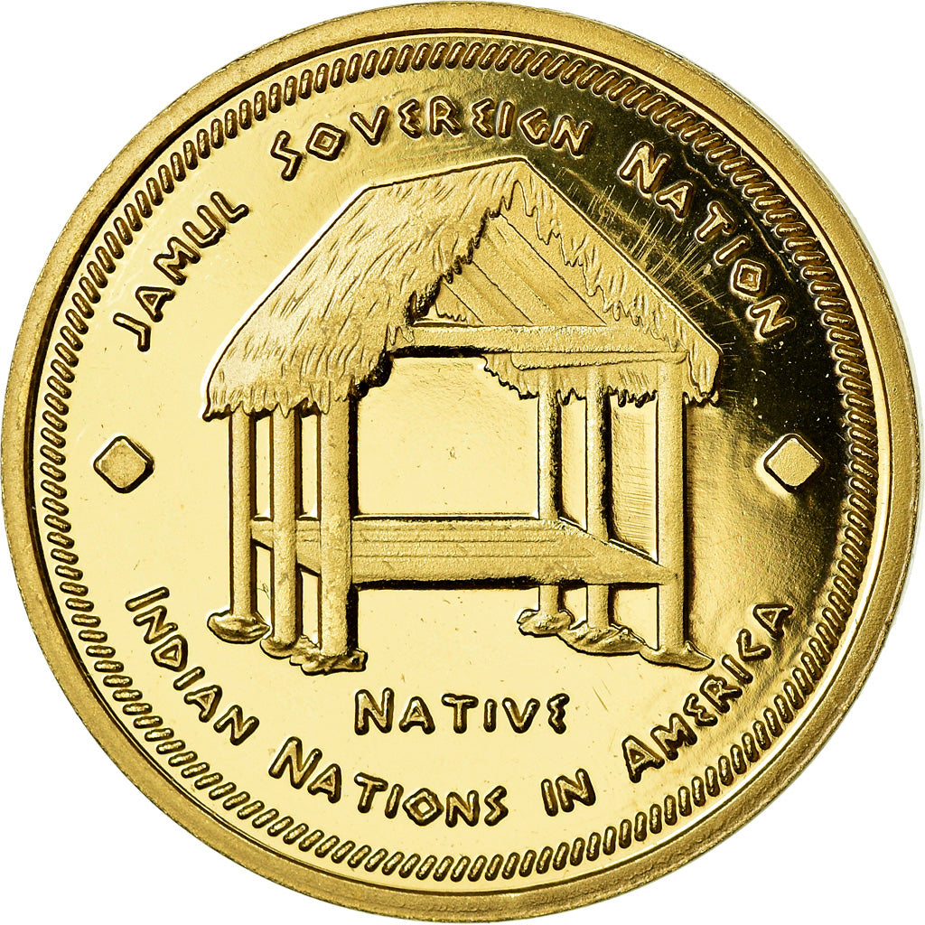 Coin, United States, Dollar, 2019, U.S. Mint, Tribu Séminole, MS(63), Brass