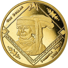 Coin, United States, Dollar, 2019, U.S. Mint, Tribu Séminole, MS(63), Brass