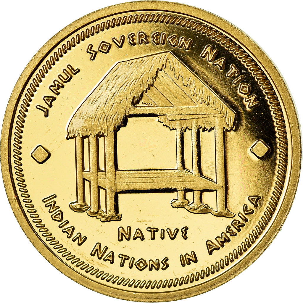 Monnaie, États-Unis, Dollar, 2019, U.S. Mint, Tribu Séminole, SPL, Laiton